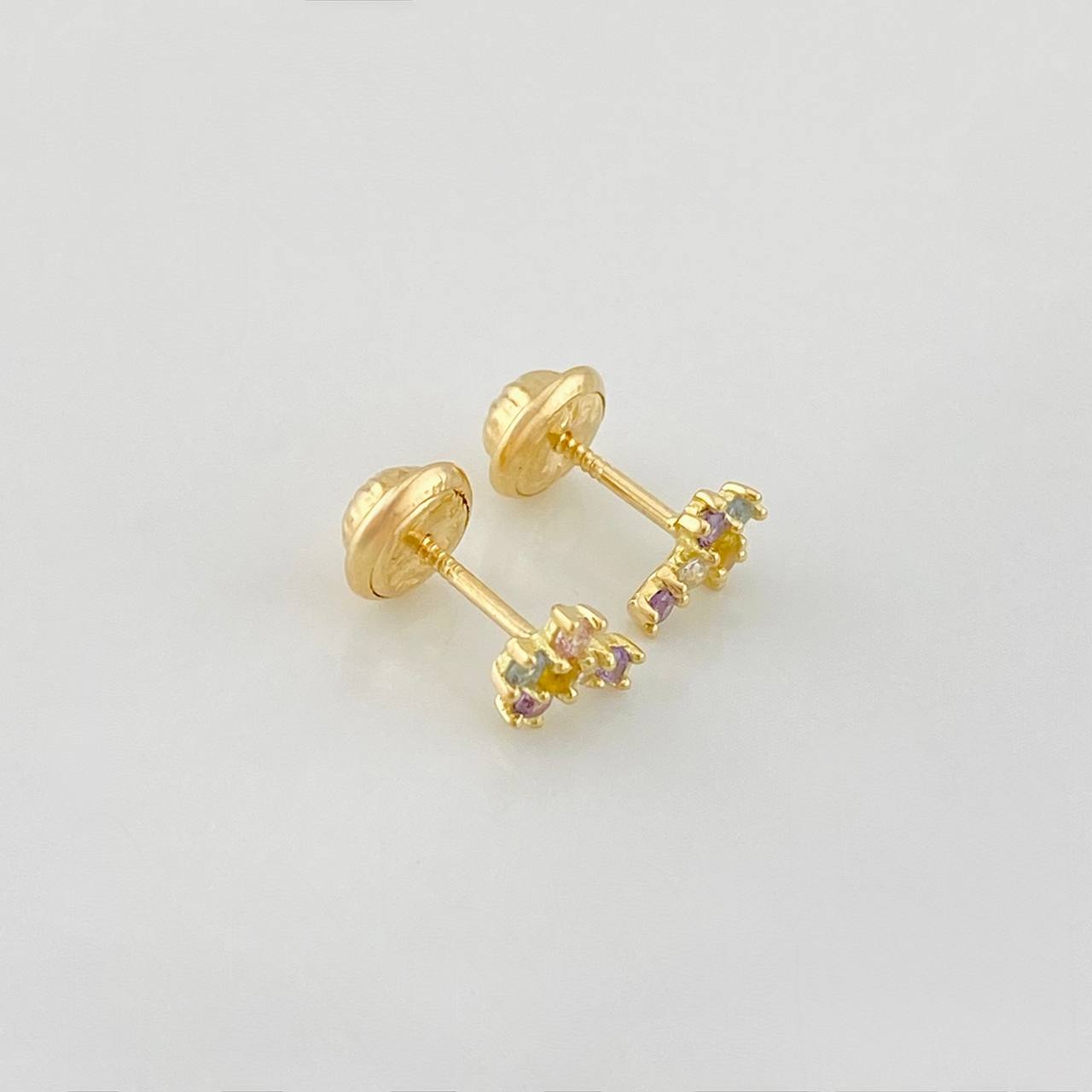 Topos Cruz 0.8g / 6.4mm Oro Amarillo 18K
