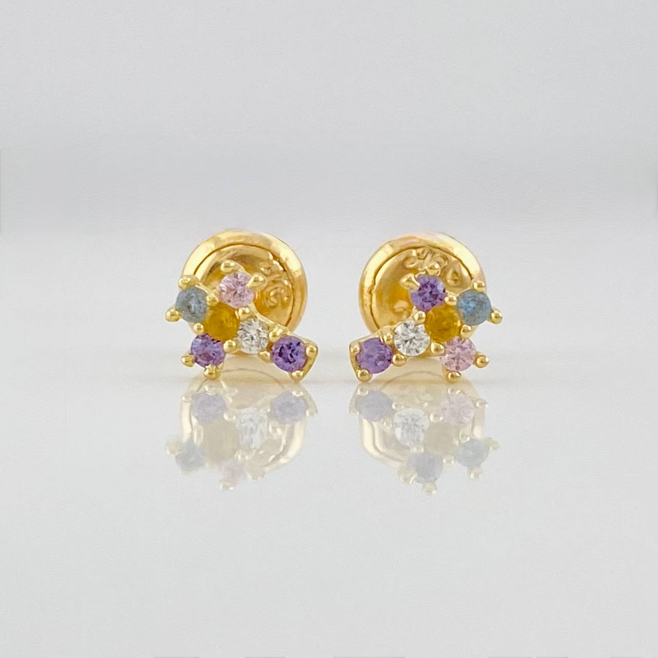 Topos Cruz 0.8g / 6.4mm Oro Amarillo 18K
