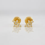 Topos Cruz 0.8g / 6.3mm Oro Amarillo 18K
