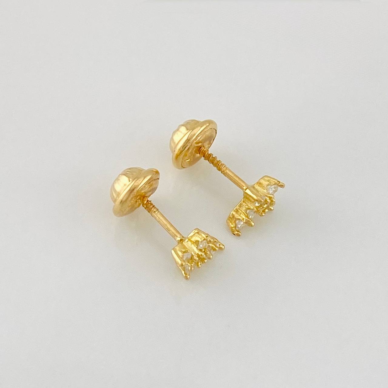 Topos Cruz 0.8g / 6.3mm Oro Amarillo 18K