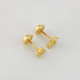 Topos Cruz 0.8g / 6.3mm Oro Amarillo 18K