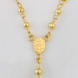 Rosario Virgen Milagrosa Cruz 7.5g / 45cm / 4mm-3mm Oro Amarillo 18K