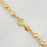 Rosario Virgen Milagrosa Cruz 7.5g / 45cm / 4mm-3mm Oro Amarillo 18K