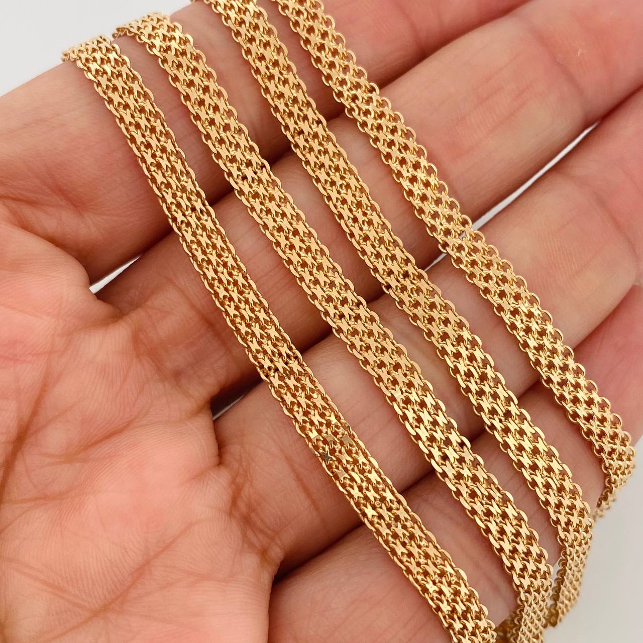 Cadena China 13.8gr / 56.5cm / 4.2mm Oro Amarillo Nac.Esp. 18K &