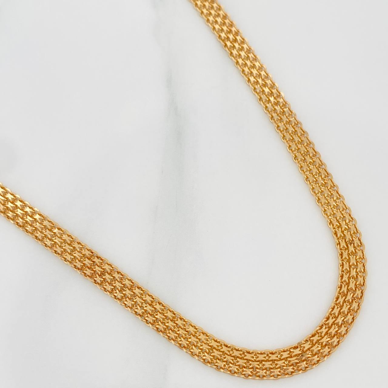 Cadena China 13.7gr / 55.5cm / 4mm Oro Amarillo Nac.Esp. 18K &