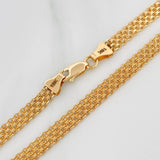 Cadena China 13.7gr / 55.5cm / 4mm Oro Amarillo Nac.Esp. 18K &