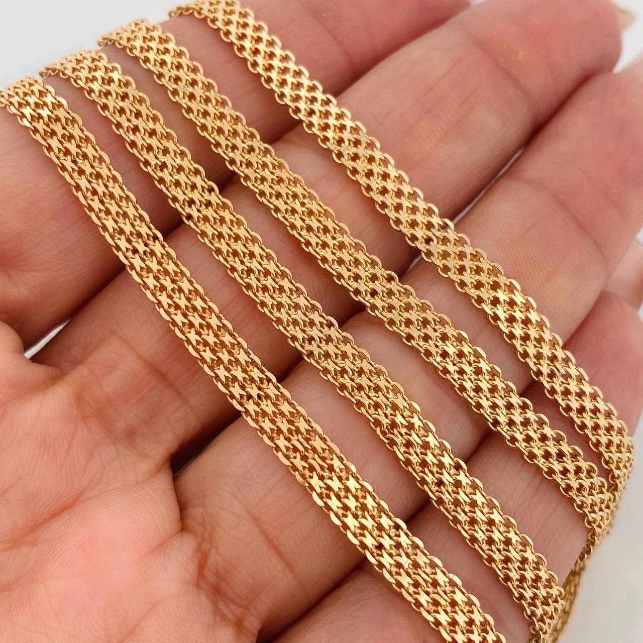 Cadena China 13.7gr / 55.5cm / 4mm Oro Amarillo Nac.Esp. 18K &