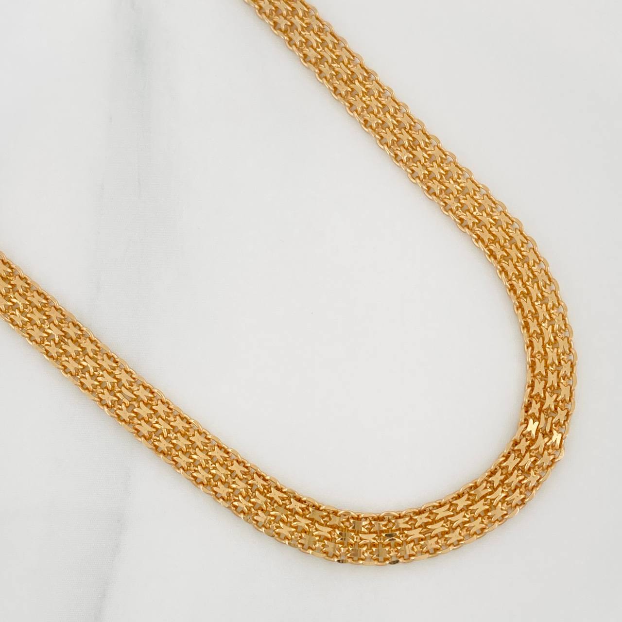 Cadena China 15.05gr / 60.5cm / 4.5mm Oro Amarillo 18K