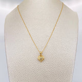 Set Cadena Aro Seguido + Dije Corazon / 1.9g / 45cm Oro Amarillo 18K
