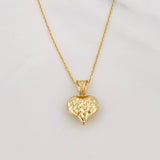 Set Cadena Aro Seguido + Dije Corazon / 1.9g / 45cm Oro Amarillo 18K