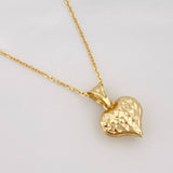 Set Cadena Aro Seguido + Dije Corazon / 1.9g / 45cm Oro Amarillo 18K