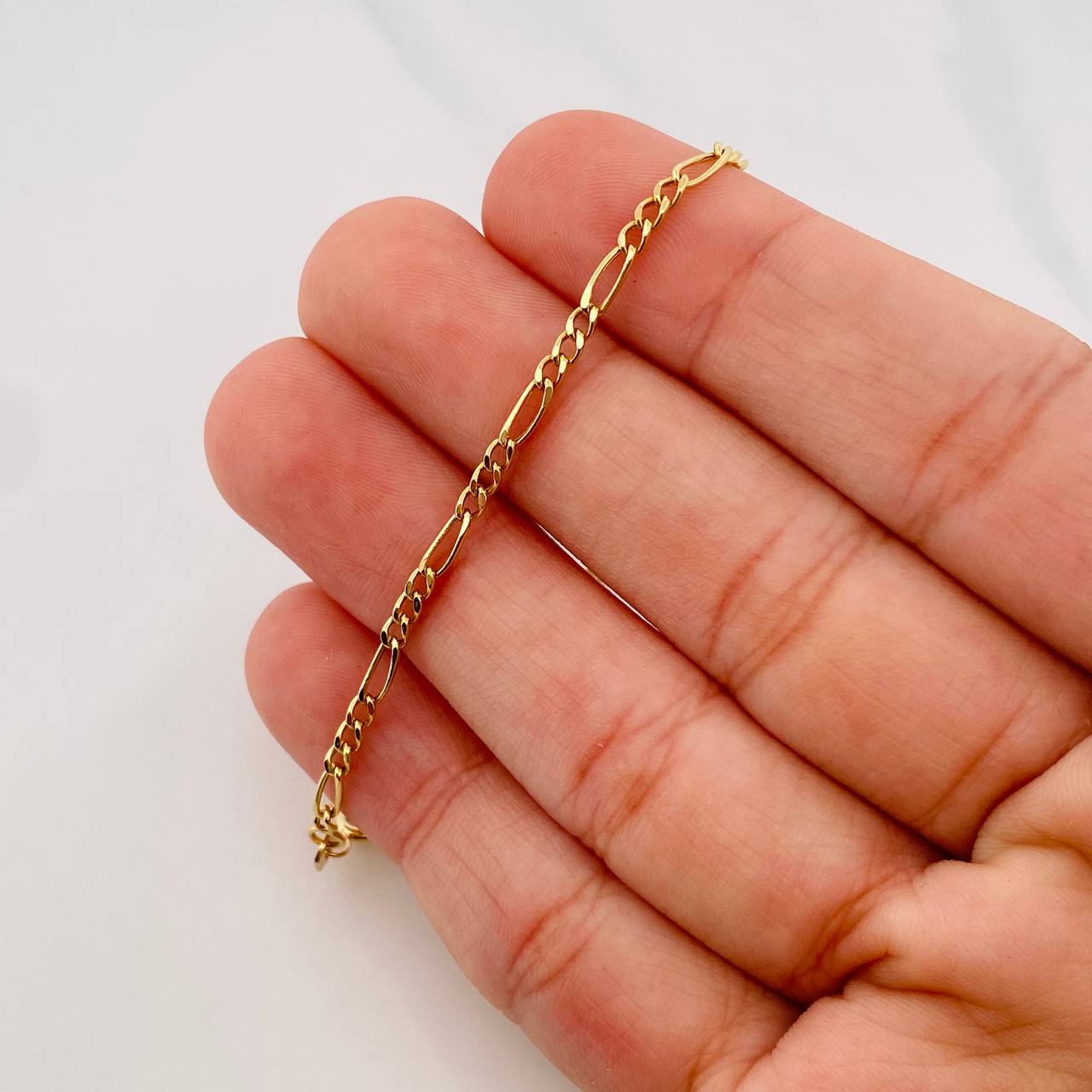 Pulso Figaro 0.75g / 18cm / 1.85mm Oro Amarillo 18K