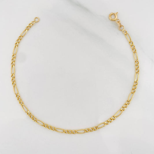 Pulso Figaro 0.8g / 18cm / 1.78mm Oro Amarillo 18K