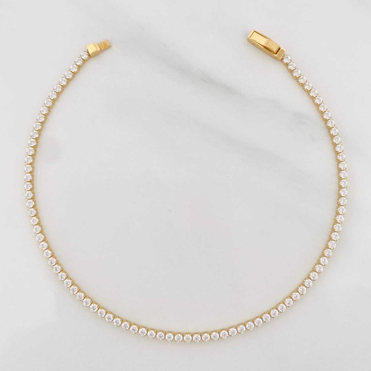 Pulso Tenis 2.95g / 20cm / 1.8mm Oro Amarillo 18K