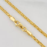 Pulso Chino 1.4g / 19.5cm / 2.1mm Oro Amarillo 18K