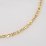 Pulso Morse 2.3g / 18.5cm / 2.15mm Dos Oros Amarillo Blanco 18K