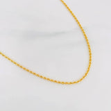 Cadena Lazo 2.05g / 60cm / 1.15mm Oro Amarillo 18K
