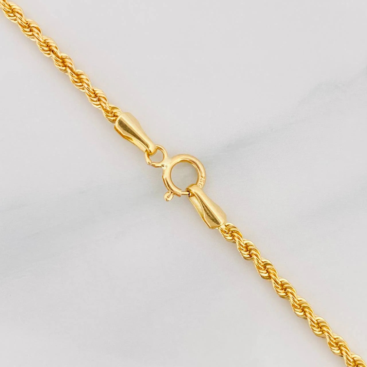 Cadena Lazo 1.7g / 50cm / 1.4mm Oro Amarillo 18K