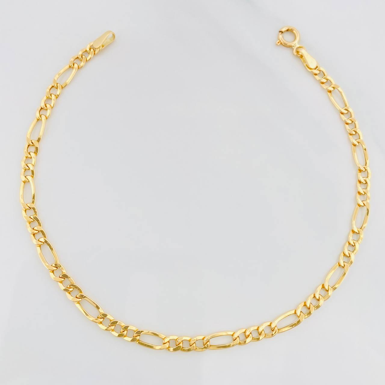 Pulso Figaro 1.65g / 20cm / 3.49mm Oro Amarillo 18K