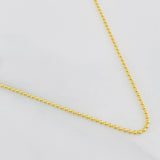 Cadena Militar 3.15g / 50cm / 1.19mm Oro Amarillo 18K