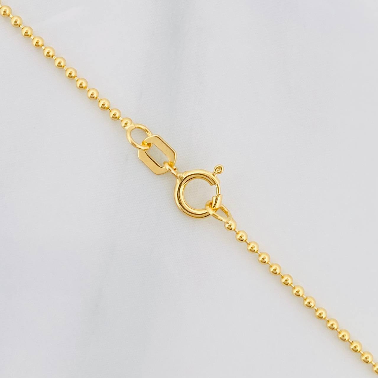 Cadena Militar 3.15g / 50cm / 1.19mm Oro Amarillo 18K