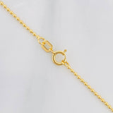 Cadena Militar 3.15g / 50cm / 1mm Oro Amarillo 18K