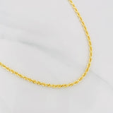 Cadena Lazo 5.9g / 61cm / 2.4mm Oro Amarillo 18K