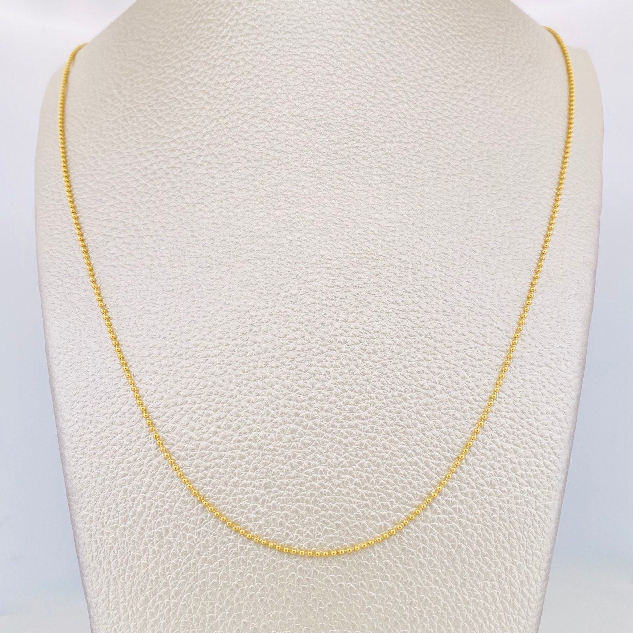 Cadena Militar 3.15g / 50cm / 1.19mm Oro Amarillo 18K