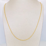 Cadena Militar 3.15g / 50cm / 1.19mm Oro Amarillo 18K