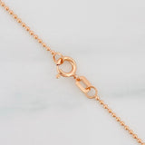 Cadena Militar 2g / 50cm / 1mm Oro Rosa 18K