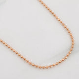 Cadena Militar 2g / 50cm / 0.97mm Oro Rosa 18K