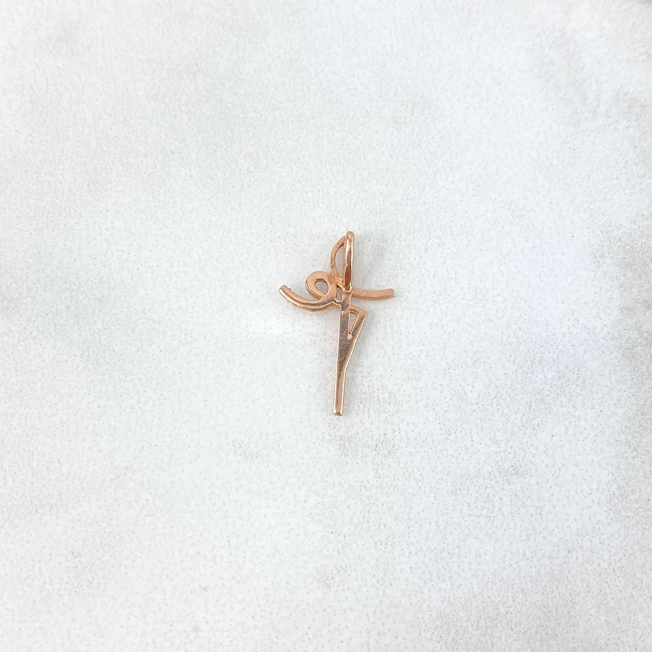 Dije Fé 0.45gr / 1.7cm / Oro Rosa