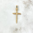 Dije Cruz Clavos 3.55gr / 3.9cm / Circones Blancos Oro Amarillo