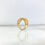 Anillo Tres Elefantes 6.15gr / T6 3/4 / Circones Blancos Tres Oros