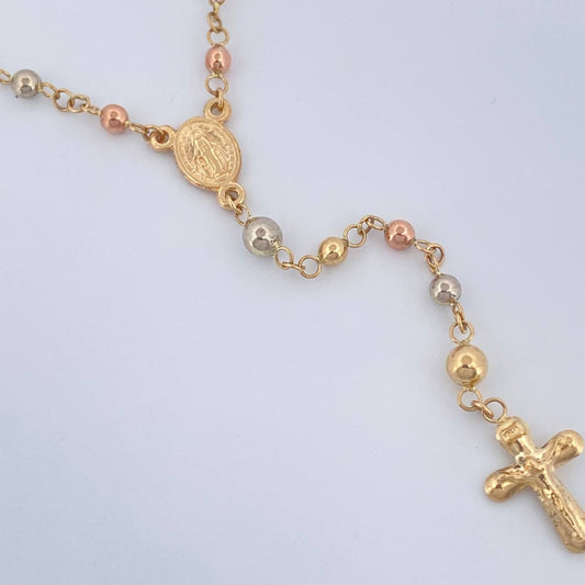 Rosario Virgen De Guadalupe 6.35gr / 58.8cm / Tres Oros 18K +