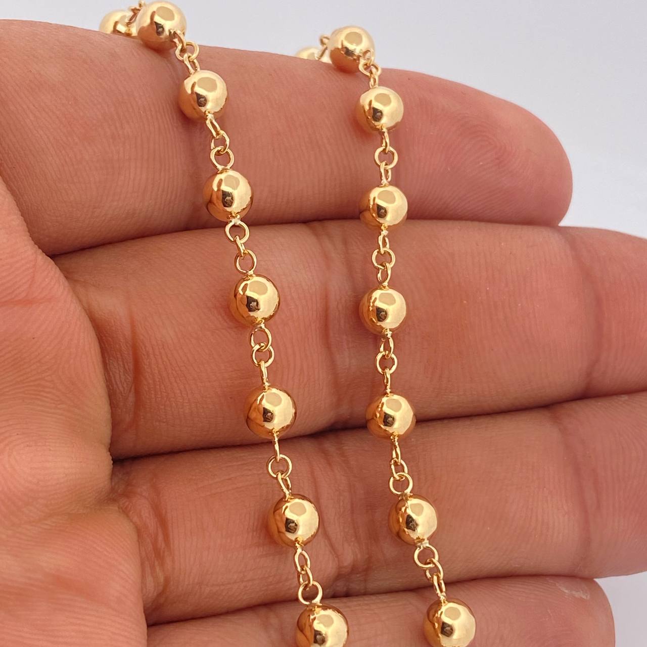 Rosario Virgen De Guadalupe 12.45gr / 58.8cm / Oro Amarillo 18K +