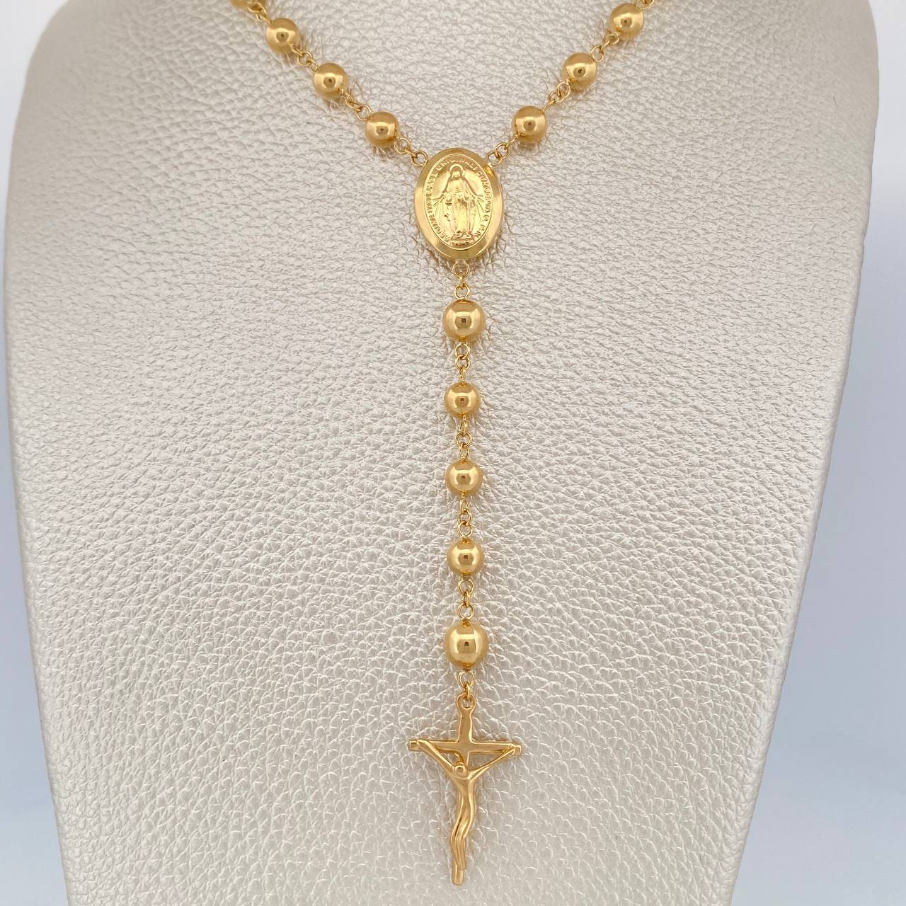 Rosario Virgen De Guadalupe 12.45gr / 58.8cm / Oro Amarillo 18K +