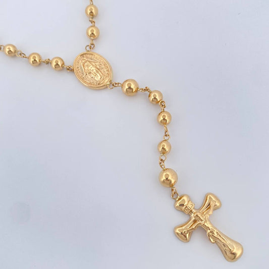 Rosario Virgen De Guadalupe 12.85gr / 60cm / Oro Amarillo 18K +