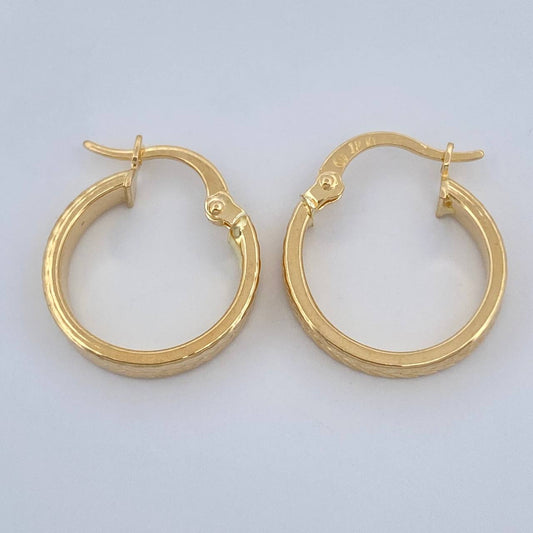 Candongas Kuki 1.4gr / 1.8cm / Oro Amarillo 18K +