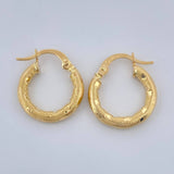 Candongas Sandra 1.5gr / 1.7cm / Oro Amarillo 18K +