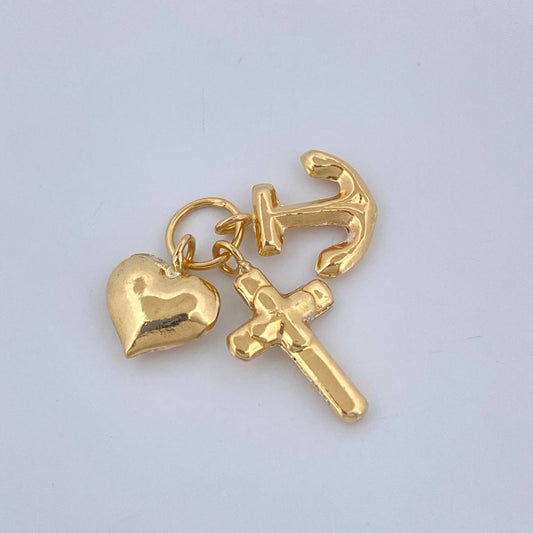 Dije Tres Gracias 0.55 g / 1.5 cm Oro Amarillo 18K