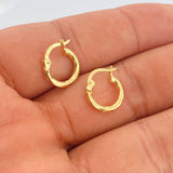 Candongas Lola 0.85gr / 1.5cm / Oro Amarillo 18K %