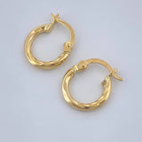 Candongas Lola 0.85gr / 1.5cm / Oro Amarillo 18K %