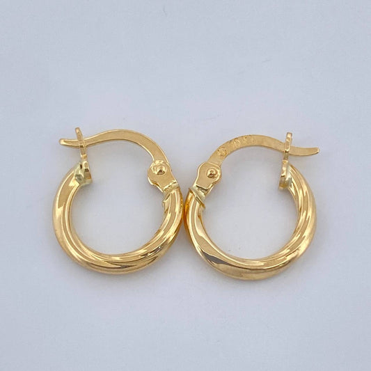 Candongas Lola 0.85gr / 1.5cm / Oro Amarillo 18K %