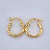 Candongas Lola 0.85gr / 1.5cm / Oro Amarillo 18K %