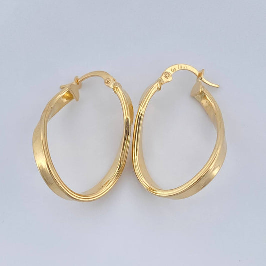 Candongas Clau 2.25gr / 2.8cm / Oro Amarillo 18K +