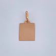 Dije Placa 0.55gr / 2cm / Oro Rosa 18K %