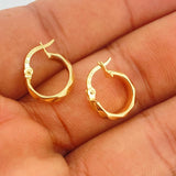 Candongas Nia 1.2gr / 1.5cm / Oro Amarillo 18K +