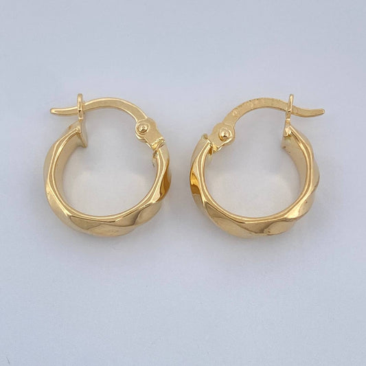 Candongas Nia 1.2gr / 1.5cm / Oro Amarillo 18K +