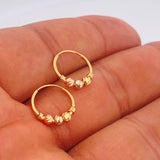 Candongas Trio 0.95gr / 1.2cm / Tres Oros 18K %